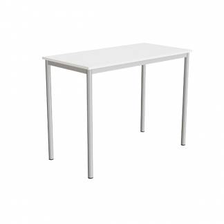 Bord Combi 200, 1200x600 mm H&oslash;jde 900 mm Hvid  laminat p&aring; alugr&aring;t understel