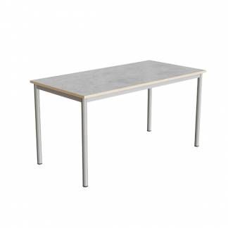 Bord Combi 200, 1400x700 mm H&oslash;jde 720 mm Lys gr&aring; linoleum p&aring; alugr&aring;t understel