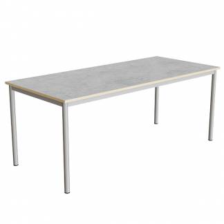 Bord Combi 200, 1800x800 mm H&oslash;jde 720 mm Lys gr&aring; linoleum p&aring; alugr&aring;t stel