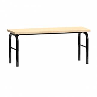 Fritstående bænk i birk laminat, bredde 1000 mm
