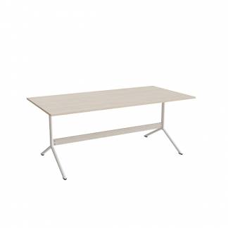 Bord Atlas 1134, 1800x900mm, h&oslash;jde 720, eg h&oslash;jtrykslaminat, hvidt stel