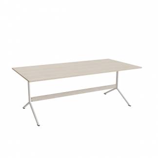 Bord Atlas 1134, 2000x1000mm, h&oslash;jde 720, eg h&oslash;jtrykslaminat, hvidt stel