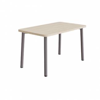 Bord Add 590, 1200x700 mm h&oslash;jde 720 mm med lydabsorberende hvidpigmenteret eg, gr&aring;t stel