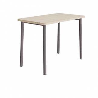 Bord Add 590, 1200x700 mm h&oslash;jde 900 mm med lydabsorberende hvidpigmenteret eg, gr&aring;t stel