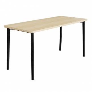 Bord Add 590, 1800x800 mm h&oslash;jde 900 mm med birk laminat, sort stel