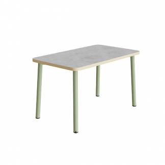 Bord Add 590, 1200x700 mm h&oslash;jde 720 mm med lys gr&aring; linoleum, gr&oslash;nt stel