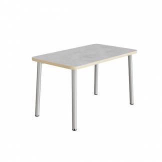 Bord Add 590, 1200x700 mm højde 720 mm med lys grå linoleum, alu stel