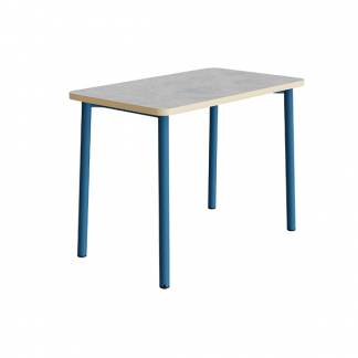 Bord Add 590, 1200x700 mm h&oslash;jde 900 mm med lys gr&aring; linoleum, bl&aring;t stel