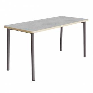 Bord Add 590, 1800x800 mm h&oslash;jde 900 mm med lys gr&aring; linoleum, gr&aring;t stel