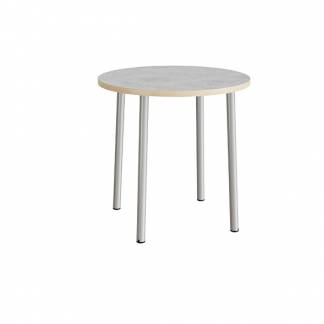 Bord Add 590, &Oslash;900 mm, h&oslash;jde 900 mm, lys gr&aring; linoleum p&aring; alu stel