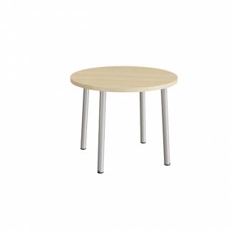 Bord Add 590, &Oslash;900 mm, h&oslash;jde 720 mm, lydd&aelig;mpende birk laminat p&aring; alu stel