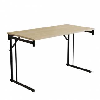 Klapbord Silhuett 1200x600mm,Birk laminat og sort stel