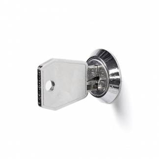 Skoleskab 1x400 Lige tag 1 rum i højden Grå ståldør Cylinderlås