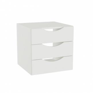 Skuffeindsats DNA, Hvid med &aring;bne h&aring;ndtag