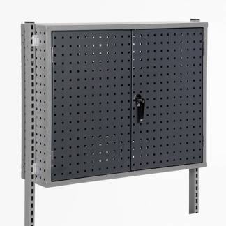 V&aelig;rkt&oslash;jsskab perforeret c/c 900 h&oslash;jde 715 mm, RAL7024