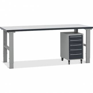 Filebænk komb. 3, 2000x800 mm