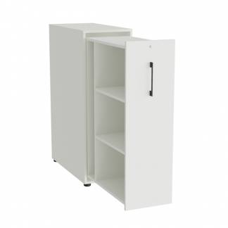 Towerskab DNA A9 Venstre, Hvid med sort håndtag