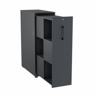 Towerskab DNA A9M, Antracit med sort håndtag