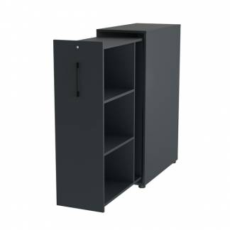 Towerskab DNA A9 Højre, Antracit med sort håndtag