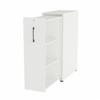 Towerskab DNA A9 Højre, Hvid med sort håndtag