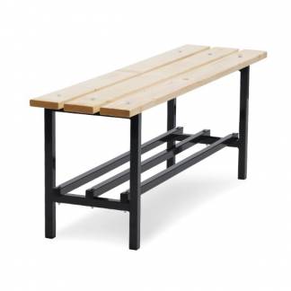 B&aelig;nk Fritst&aring;ende med skohylde 1100mm Fyr