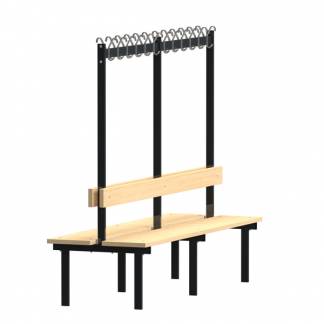 Bænkstativ Høj 2-sidet 2000mm Ask laminat