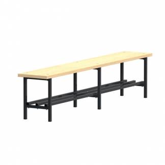 B&aelig;nk Fritst&aring;ende med skohylde 2000mm Ask Laminat