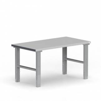 Fileb&aelig;nk 1500x800 mm st&aring;l bordplade