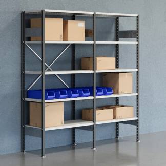 Lagerreol &Aring;ben V06 2100x2000x500  RAL 7035