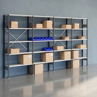 Lagerreol &Aring;ben V06 2100x4000x300  RAL 7035