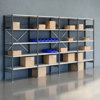 Lagerreol &Aring;ben V06 2100x4000x500  RAL 7035