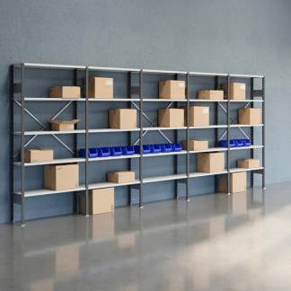 Lagerreol &Aring;ben V06 2100x5000x300  RAL 7035