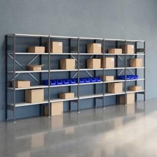 Lagerreol &Aring;ben V06 2100x5000x400  RAL 7035