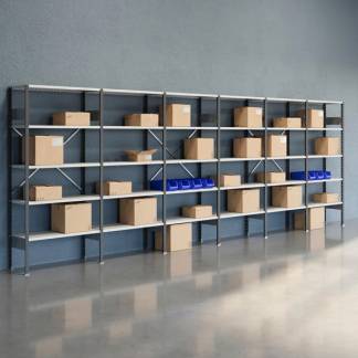 Lagerreol &Aring;ben V06 2100x6000x400  RAL 7035