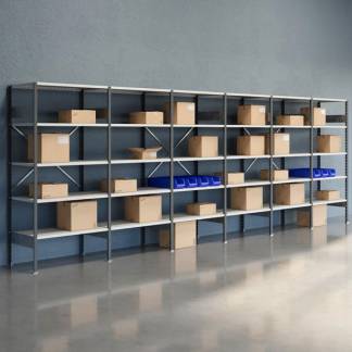 Lagerreol &Aring;ben V06 2100x6000x600  RAL 7035