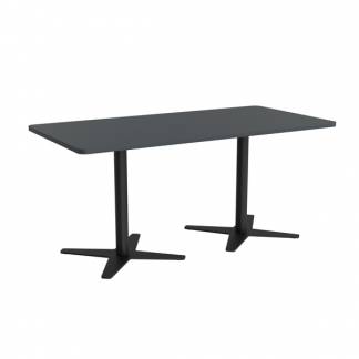 M&oslash;debord DNA, Antracit 1600x800 mm rektangul&aelig;r, Sort understel