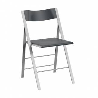 Klapstol Mini antracit med alugr&aring; stoleben, 2-pak