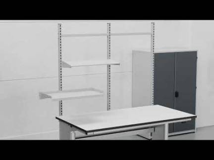 Arbejdsbord ErgoMulti 1200x800 mm HPL bordplade