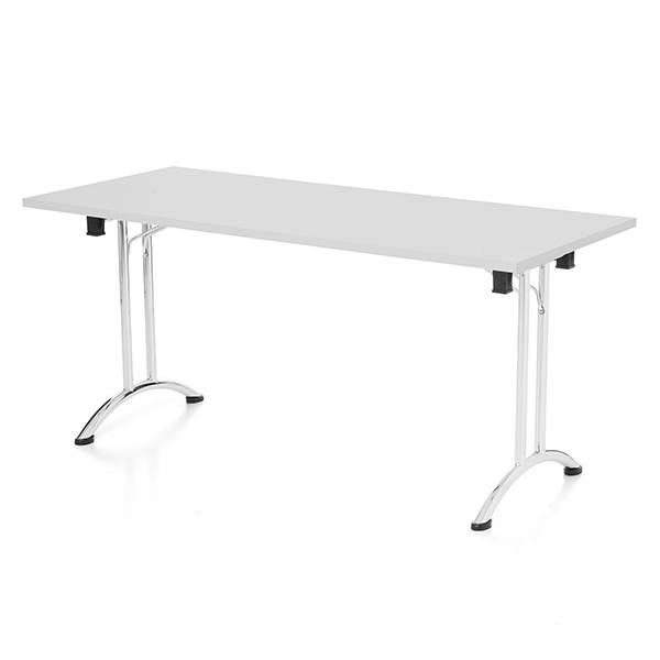 Bord Joanna, Lysgr&aring; 1400x800 mm, Krom understel