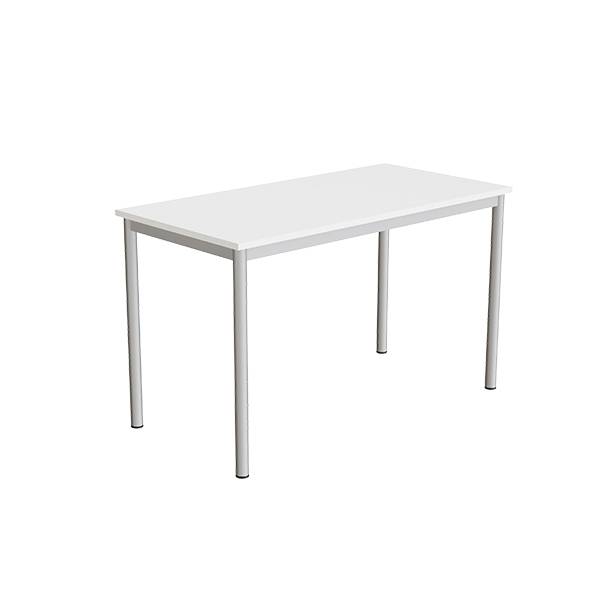 Bord Combi 200, 1200x600 mm H&oslash;jde 720 mm Hvid  laminat p&aring; alugr&aring;t understel