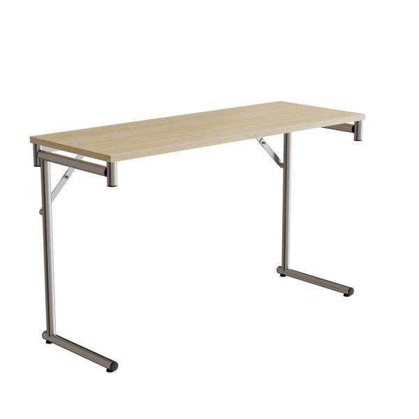Klapbord Silhuett 1200x450mm,Birk laminat og krom stel