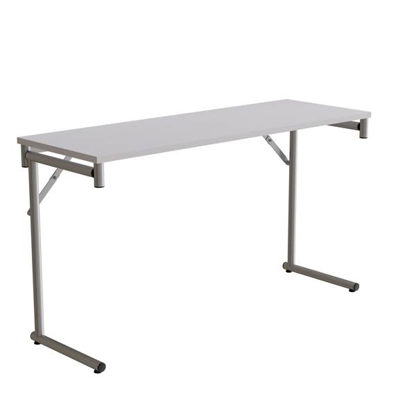 Klapbord Silhuett 1300x450mm,Gr&aring; laminat og alugr&aring;t stel