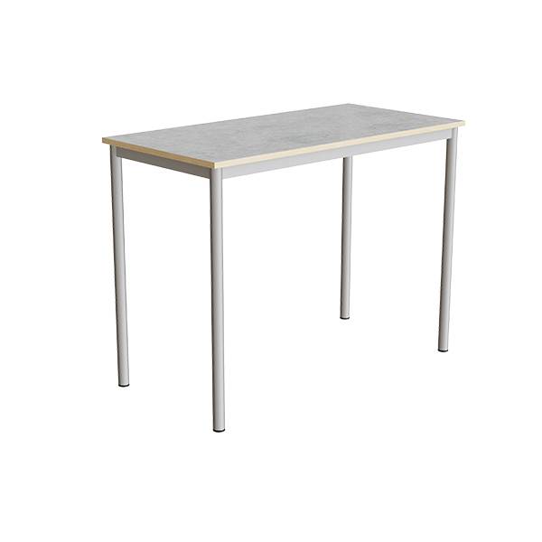Bord Combi 200, 1200x600 mm H&oslash;jde 900 mm Lys gr&aring; linoleum p&aring; alugr&aring;t understel