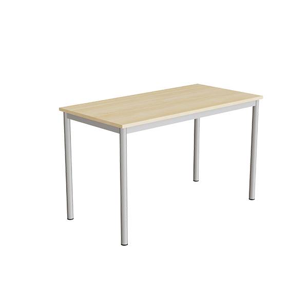 Bord Combi 200, 1200x600 mm H&oslash;jde 720 mm Lydd&aelig;mpende birk laminat p&aring; alugr&aring;t understel