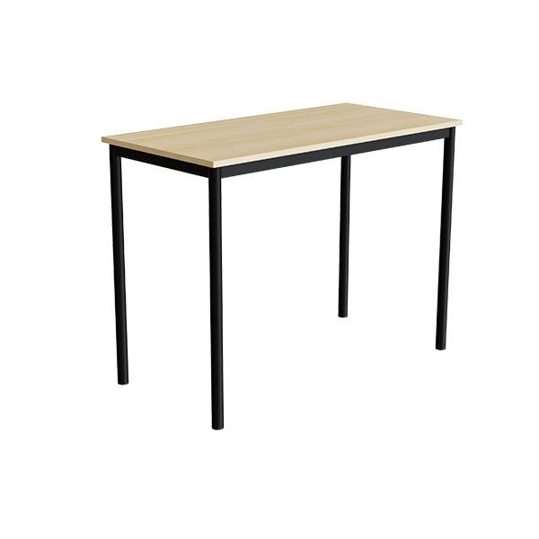 Bord Combi 200, 1200x600 mm H&oslash;jde 900 mm Lydd&aelig;mpende birk laminat p&aring; sort understel