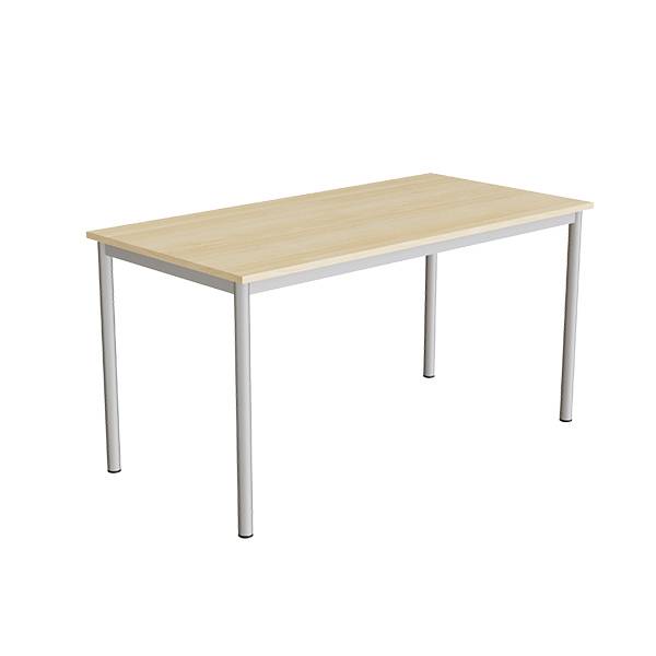 Bord Combi 200, 1400x700 mm H&oslash;jde 720 mm Lydd&aelig;mpende birk laminat p&aring; alugr&aring;t understel