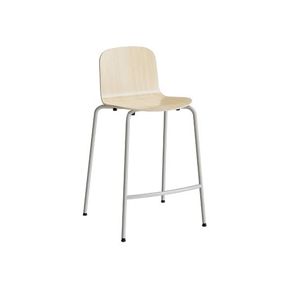 Barstol Add, Birk laminat, alugr&aring; ben