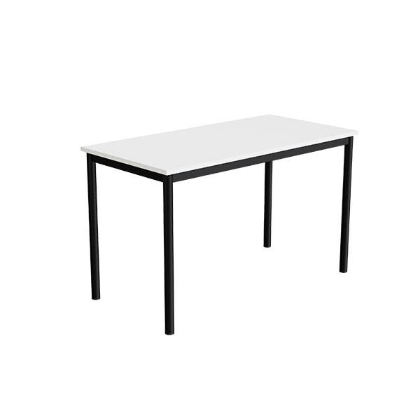 Bord Combi 200, 1200x600 mm H&oslash;jde 720 mm Hvid  laminat p&aring; sort understel