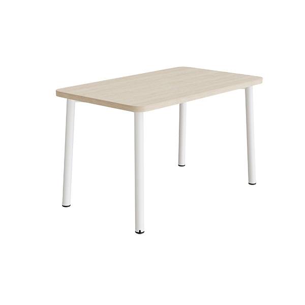 Bord Add 590, 1200x700 mm h&oslash;jde 720 mm med lydabsorberende hvidpigmenteret eg, hvidt stel