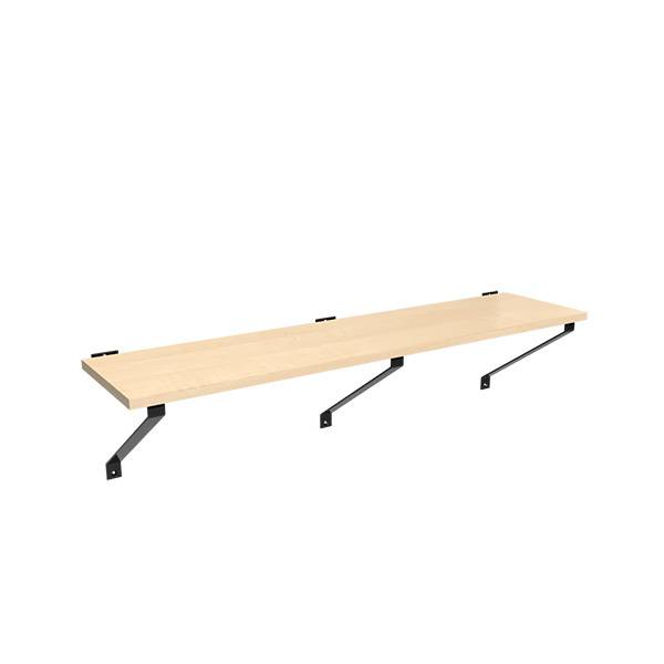 V&aelig;gh&aelig;ngt b&aelig;nk i birk laminat, bredde 1500 mm